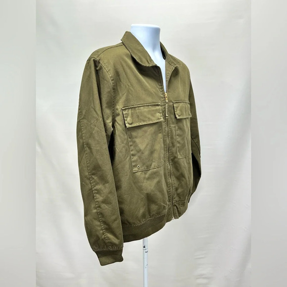 FIVE-FOUR Men’s Olive green full zip jacket size L - Picture 10 of 16